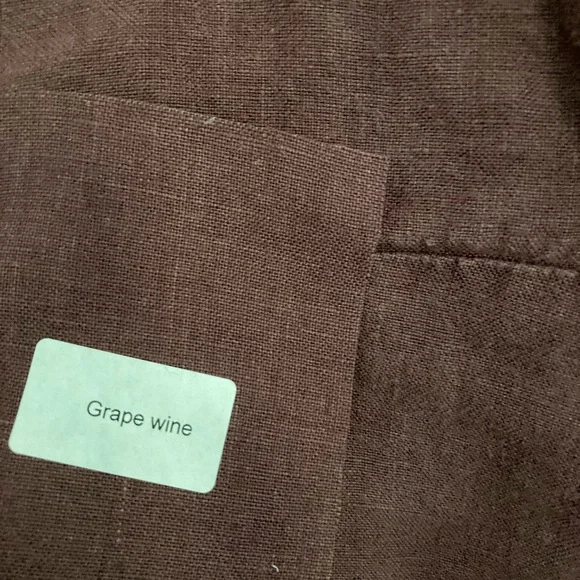 Sleeveless Cannes NotPerfect Linen Dress In Grape Wine - Picture 6 of 6